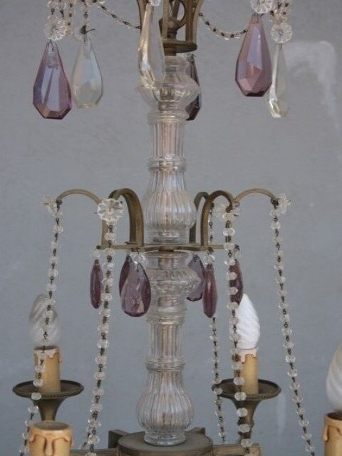 Pampille bronze chandelier and charm