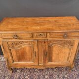 Two-door walnut buffet Louis XV period 19th century