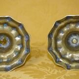 Pair of chandelier, gilded metal, Louis XV style, eighteenth century