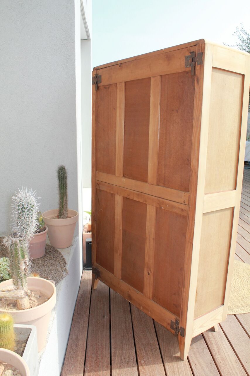Vintage compass foot bookcase