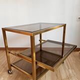 Glass and gold dessert