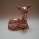 biche céramique porcelaine collection rose irisé bambi vintage décoration kitch 50 enfant bohème