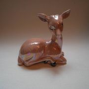 doe ceramic porcelain collection iridescent pink bambi vintage decoration kitsch 50s bohemian child