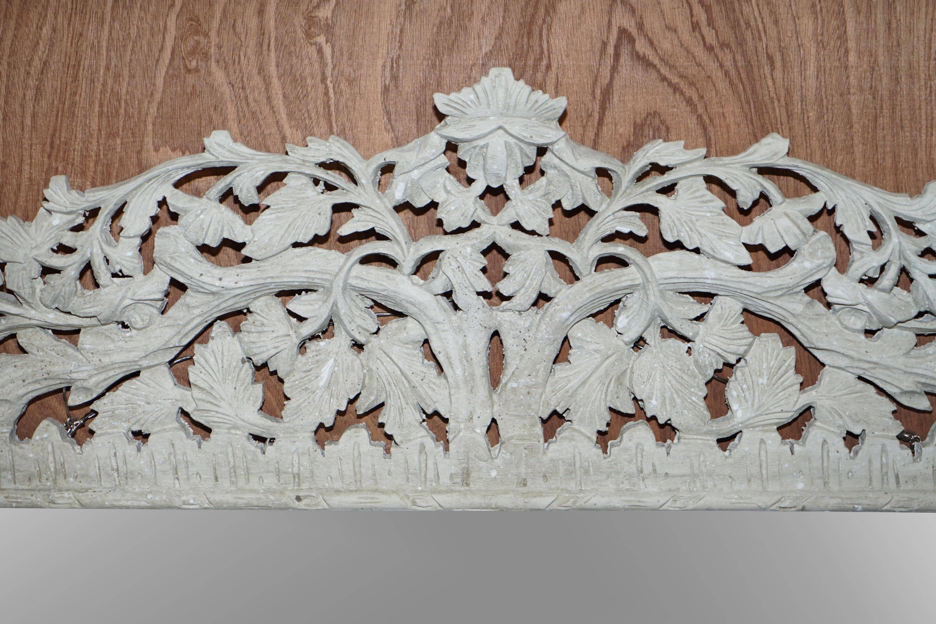 Grand Antique Carved and Hand-Painted Fireplace Mirror, Birman Liberty's London