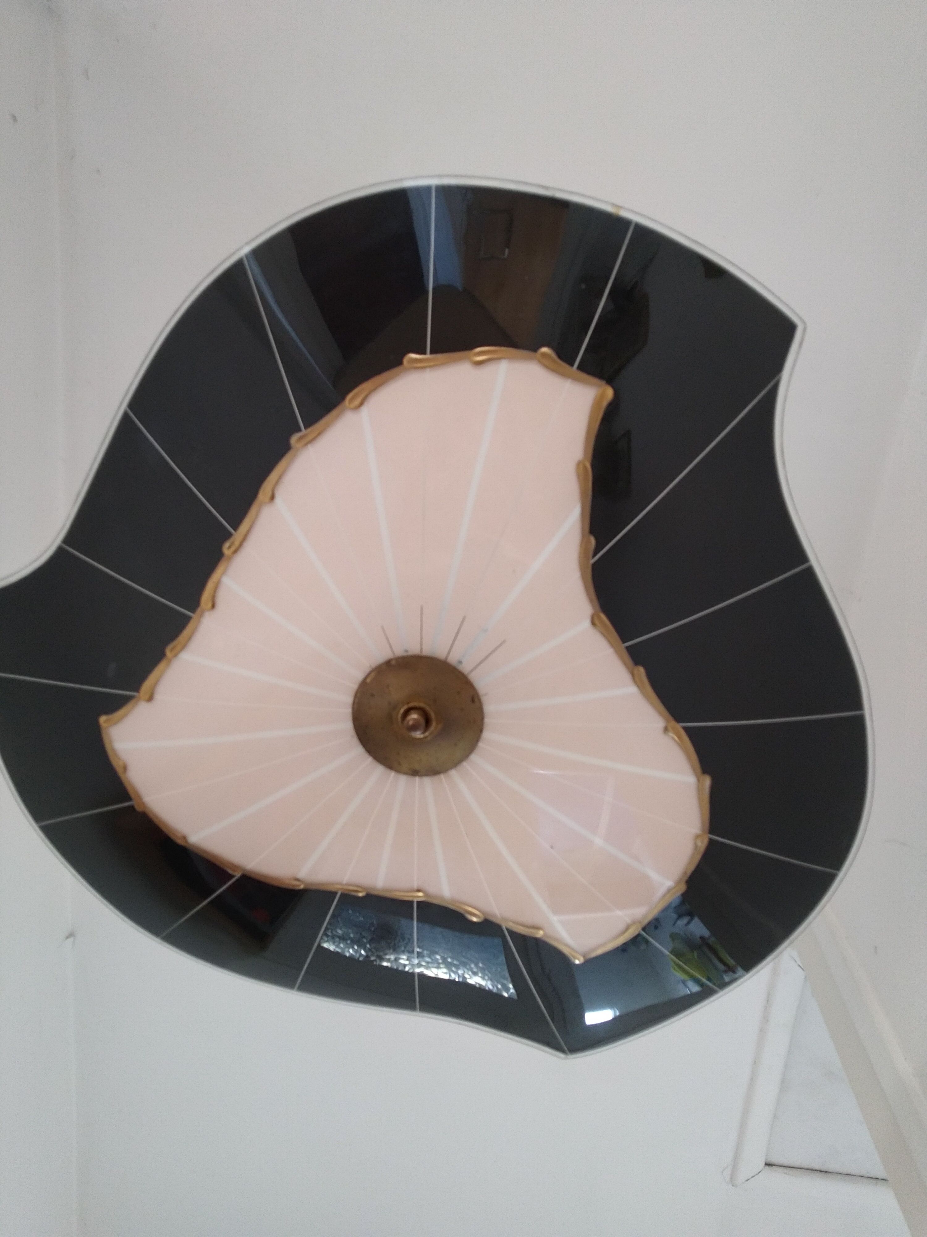 Vintage plexiglass hanging lamp