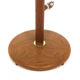 Scandinavian floor lamp in teak and metal, Sweden, 1960