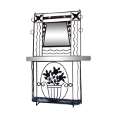 Porte manteaux en fer forgé art deco