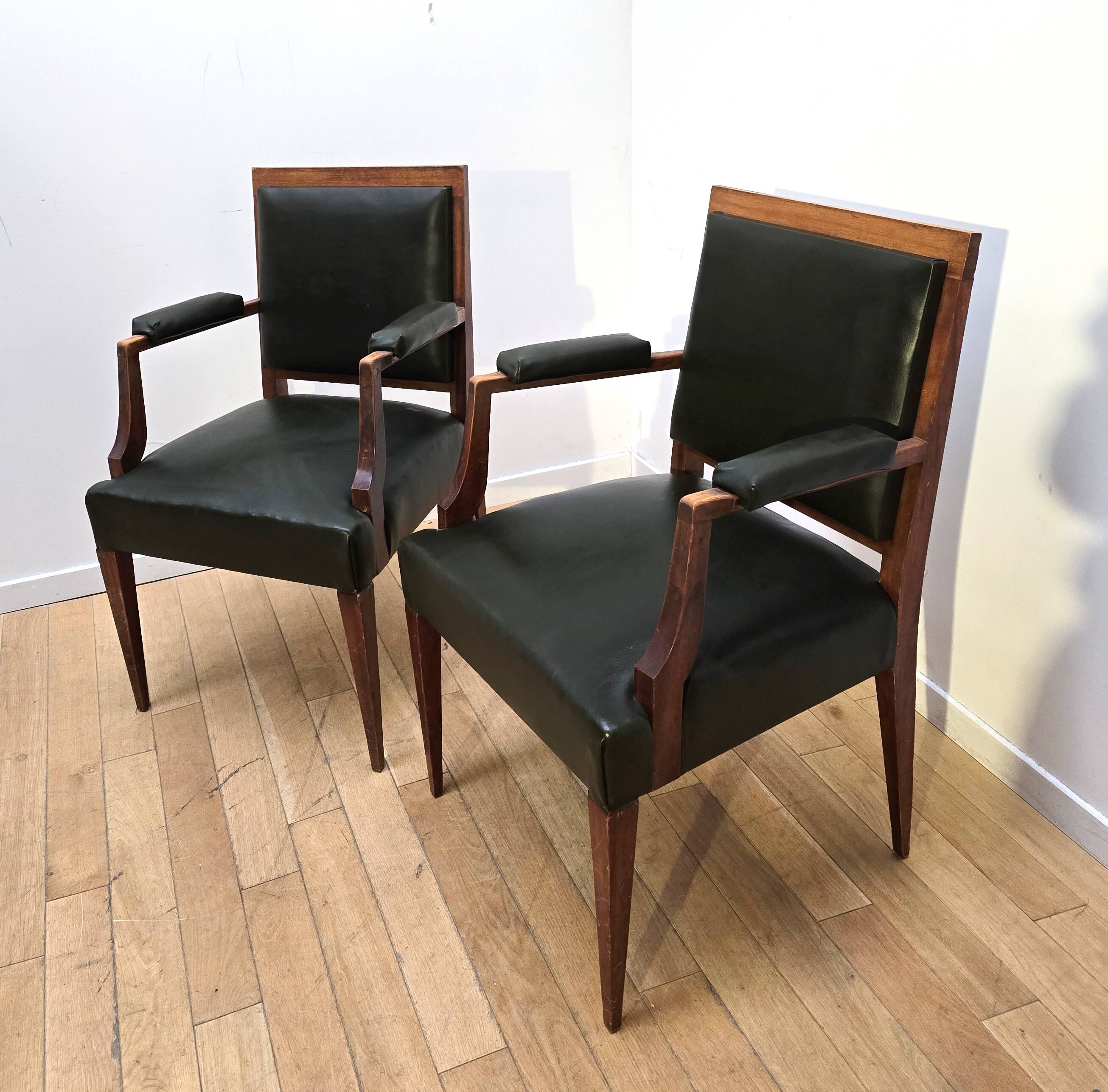 Paire de fauteuils vintages style Empire