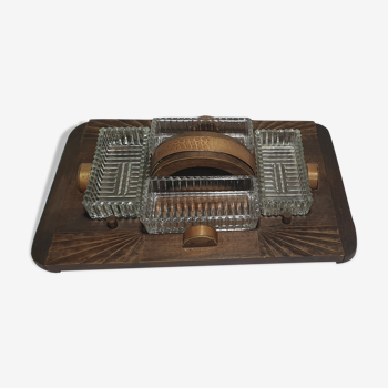 Art Deco-style aperitif tray