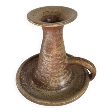 Pyrite sandstone candle holder