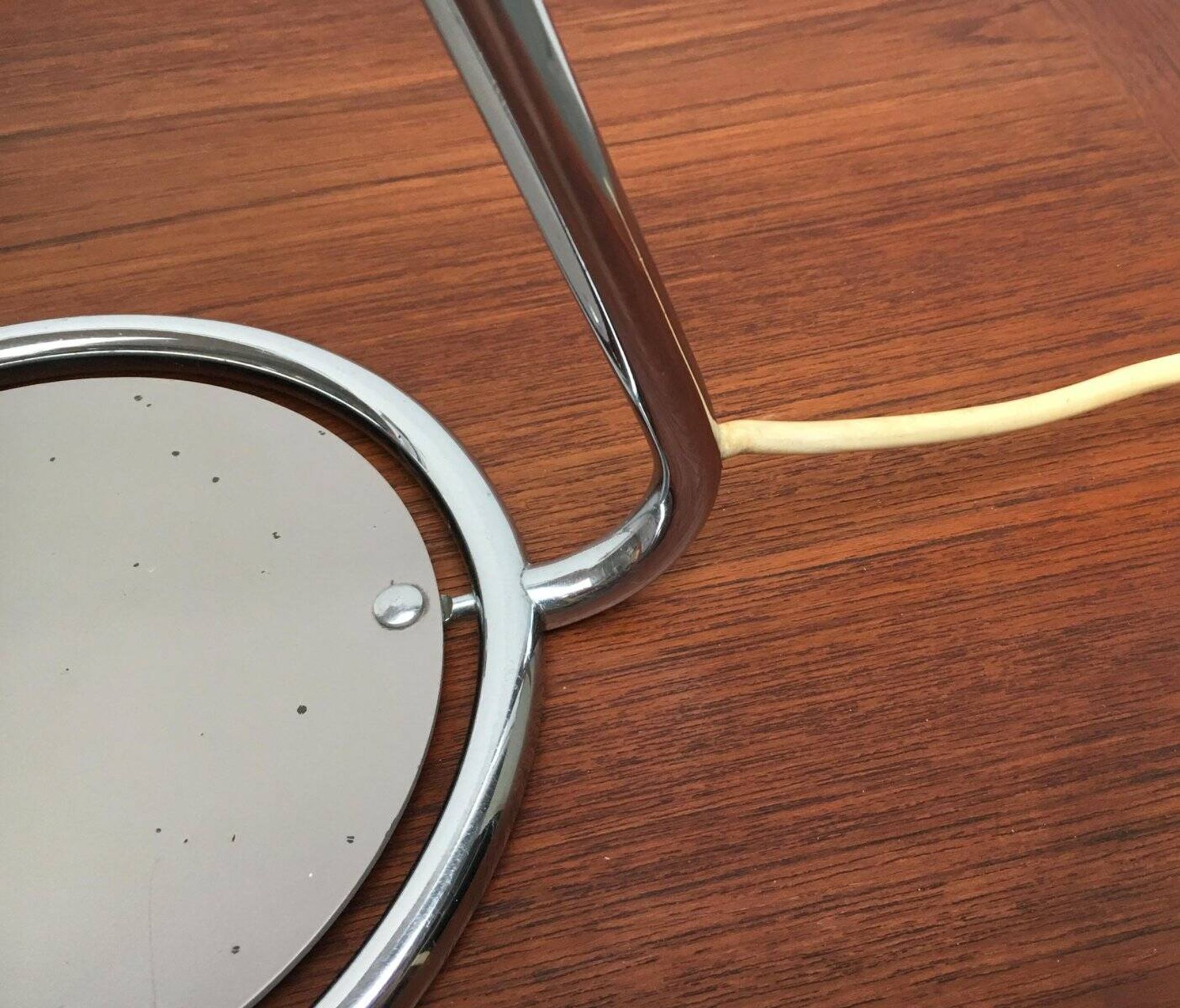 Mid-Century German table lamp model 6761 in metal by Christian Dell for Kaiser Leuchten, 1960s.