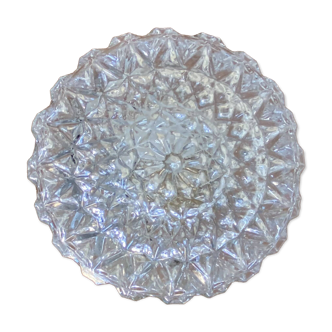 Applique murale plafonnier verre épais 1970 seventies eighties LAMP-7397