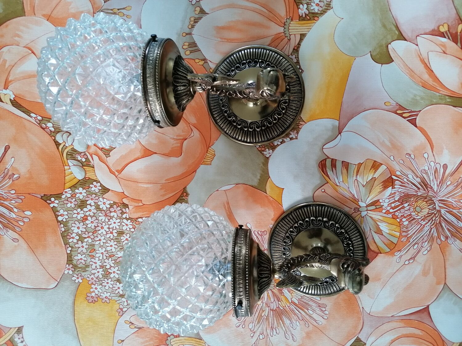 Pair of dolphin/fish sconces