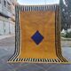 Handmade traditional natural wool rug 2/3 m