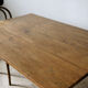 Patinated wooden dining table