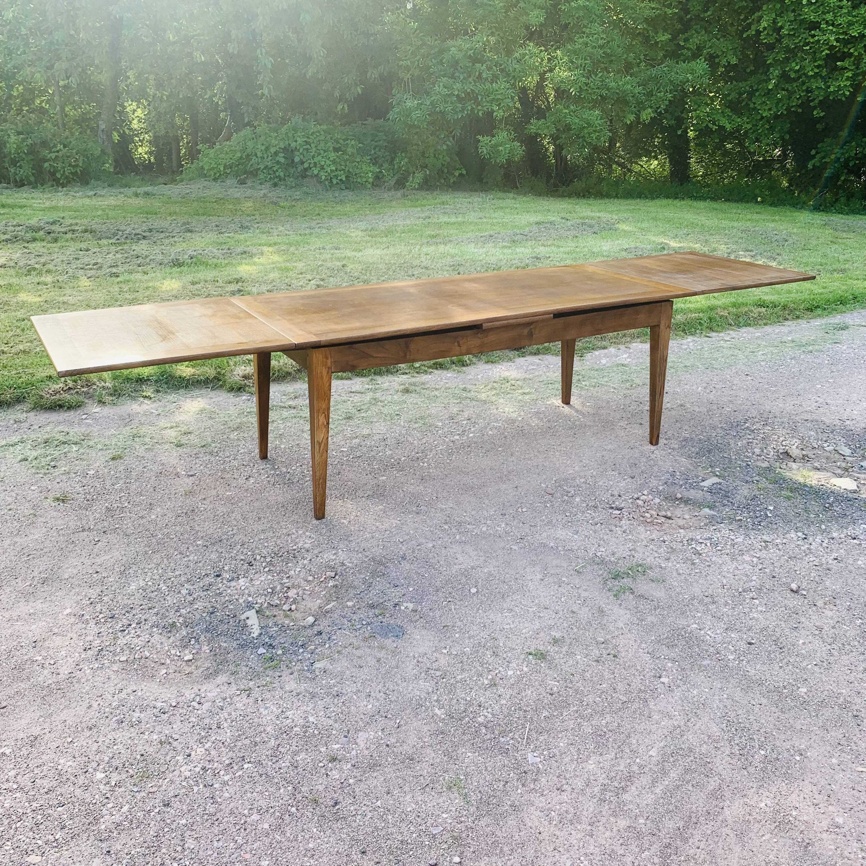 Old extendable farmhouse table