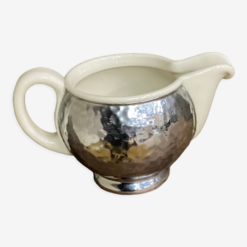 Ceramic/tinned milk jug.