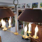 double billiard chandelier
