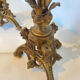 Pair of church candelabra - 19th century - in bronze and brass, 5 lights / c