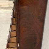 19th century mahogany and veneer cardboard or notary cabinet