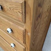Commode anglaise poignées blanches