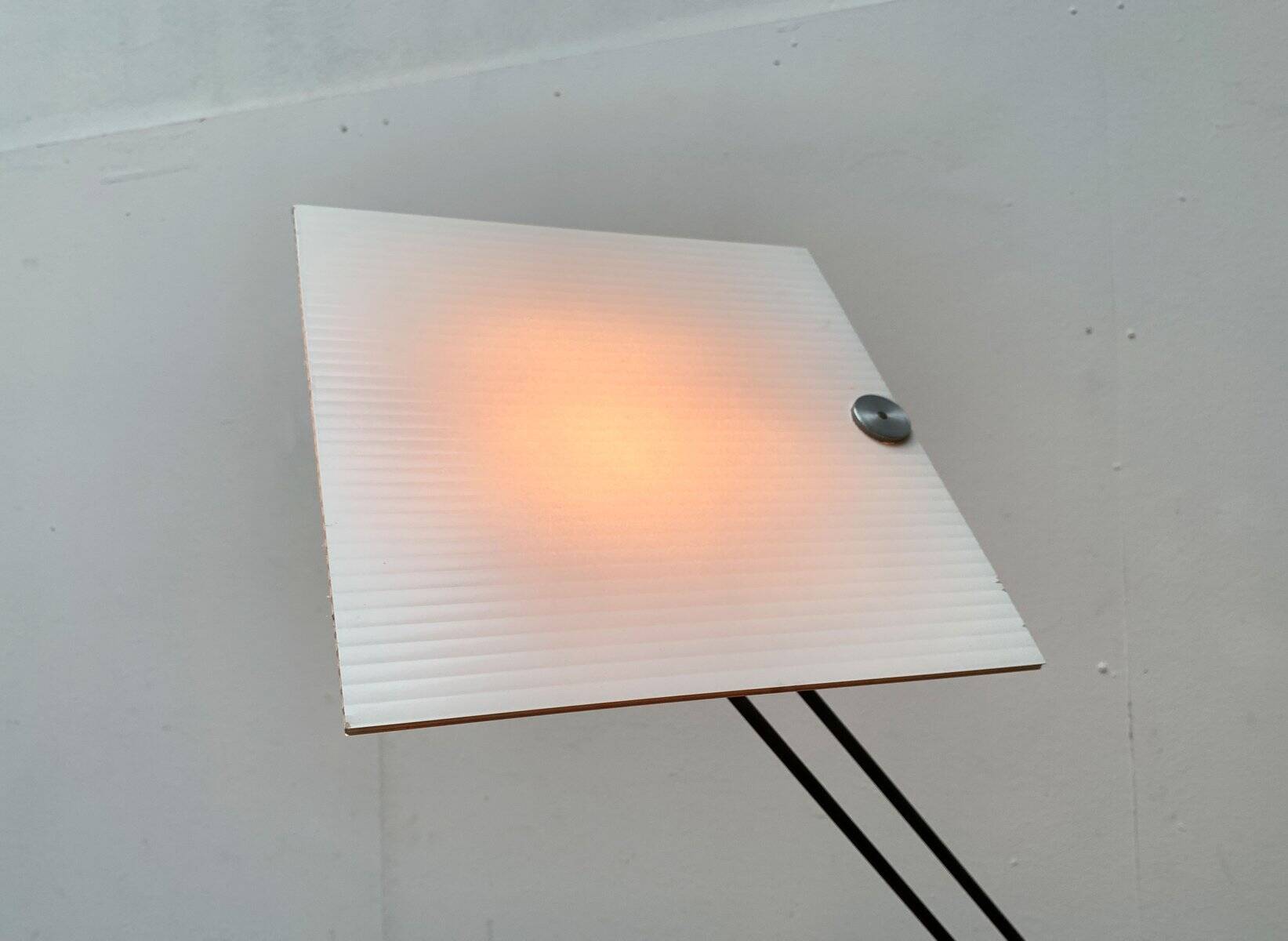 Postmodern table lamp W.O. by Sacha Ketoff for Aluminor, France, 1980s