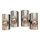Pair of oxar 70's double wall lights