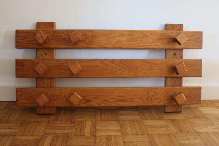 Wooden wall hook 9 hooks