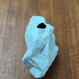 Vintage white porcelain rock vase from KPM Royal Porcelain, 1970s.