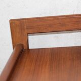 Teak bar trolley with wheels