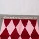 Off-white Moroccan rug with geometric patterns, 250cm x 200cm