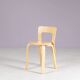 1950s Alvar Aalto pine wooden chair model: 65