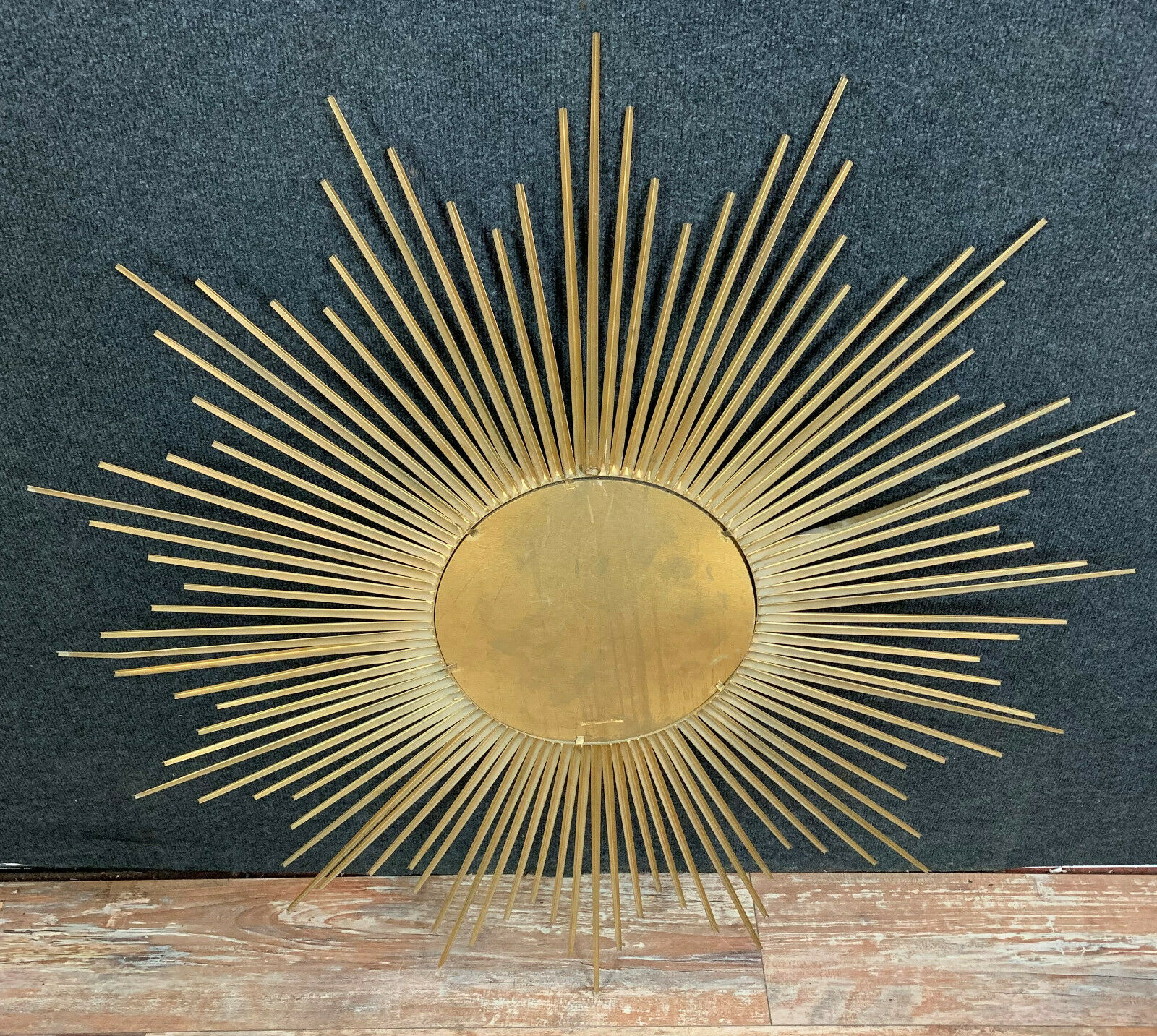 Miroir soleil en laiton doré Chaty Vallauris 101x101cm
