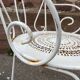 Paire de fauteuils chaises de jardin fer forgé vintage