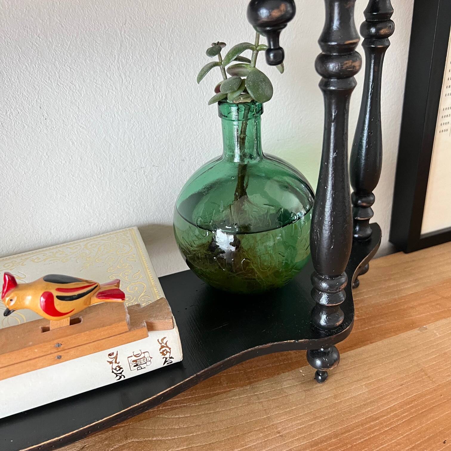 Wooden shelf, 4 shelves