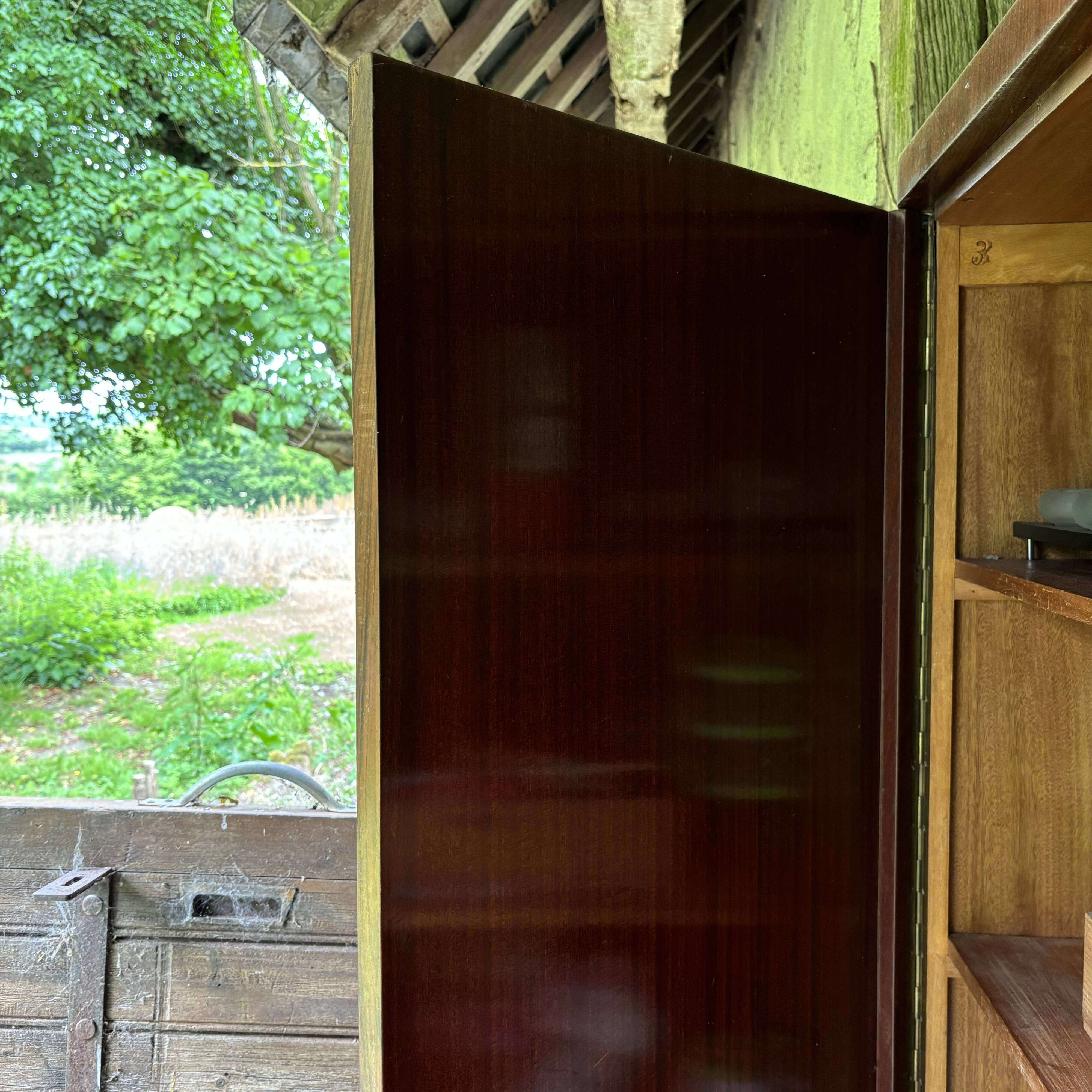 Art Deco walnut cabinet, 1930s-40s
