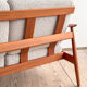 Canapé Arne Vodder modèle FD164 en teck, tissu bouclé, Danemark années 1960
