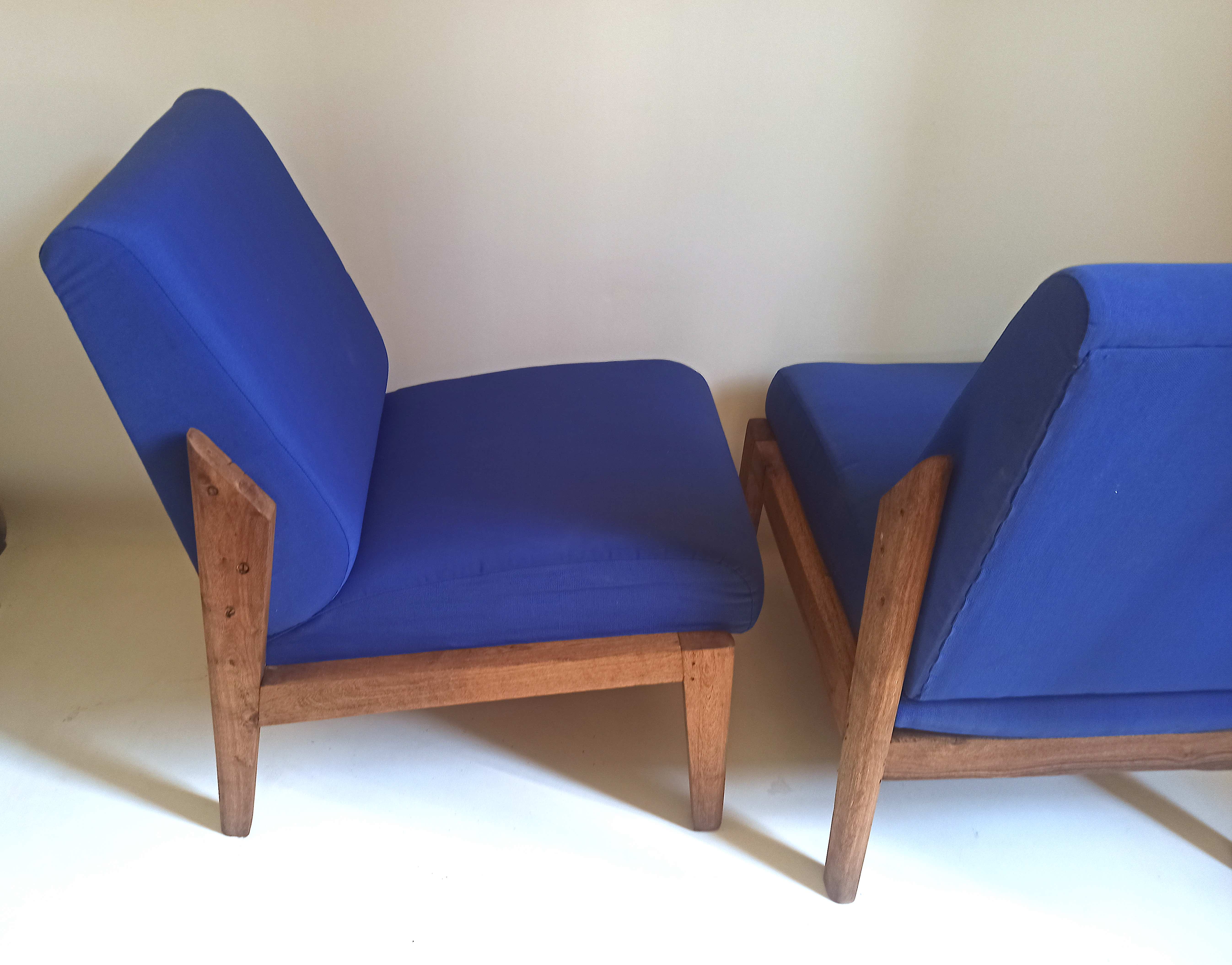 Pair of solid teak heaters 50s