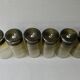 6 large glasses with bubble base, smoked glass, 1960s