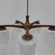 Vintage hanging lamp with 5 glass shades