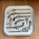 Metal tray Piero Fornasetti "Guns" 60s revolvers