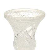 Vase Vintage Cristal de Bohème Motif Diamant Médicis 23cm