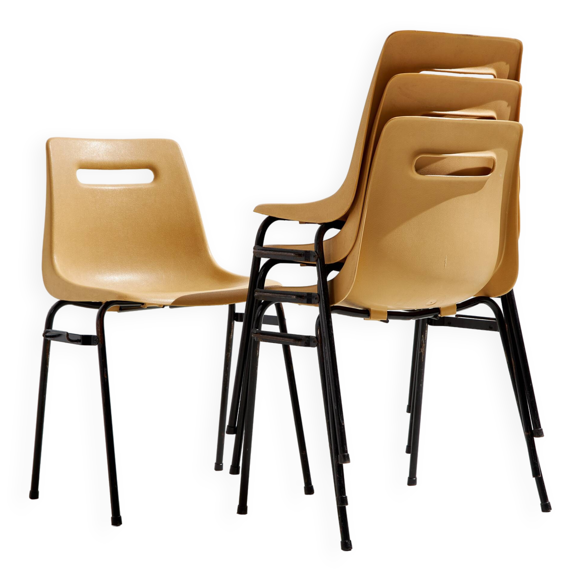 Stackable Plastic Chair by Grosfillex, 1970s (MK10592)