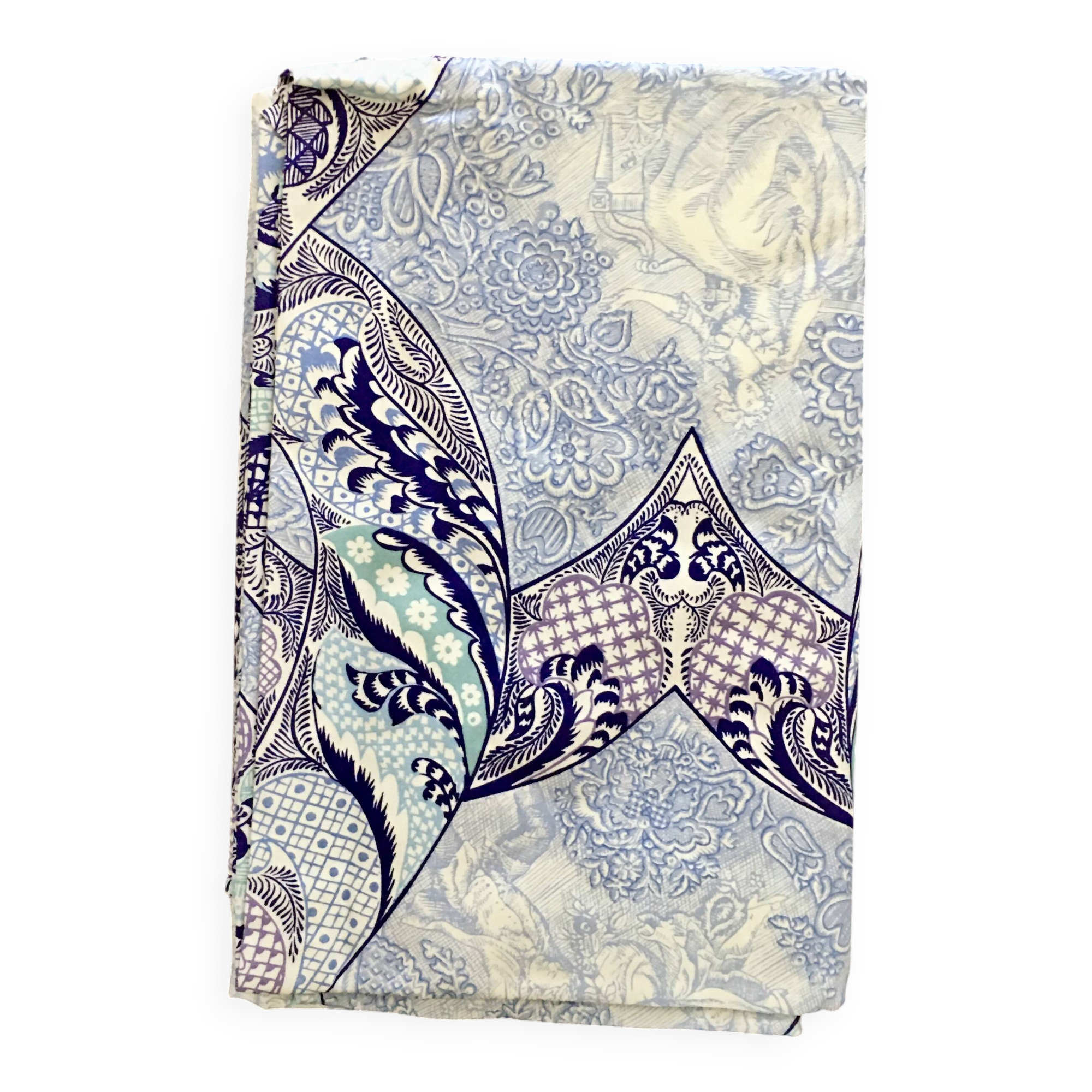 Trianon Blue Tablecloth 180x270 cm New Cotton Satin