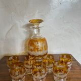 Bohemian crystal liquor service