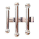 Tubular wall light in chromed metal