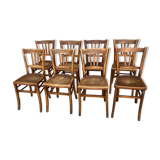 Series of 8 bistro chairs
