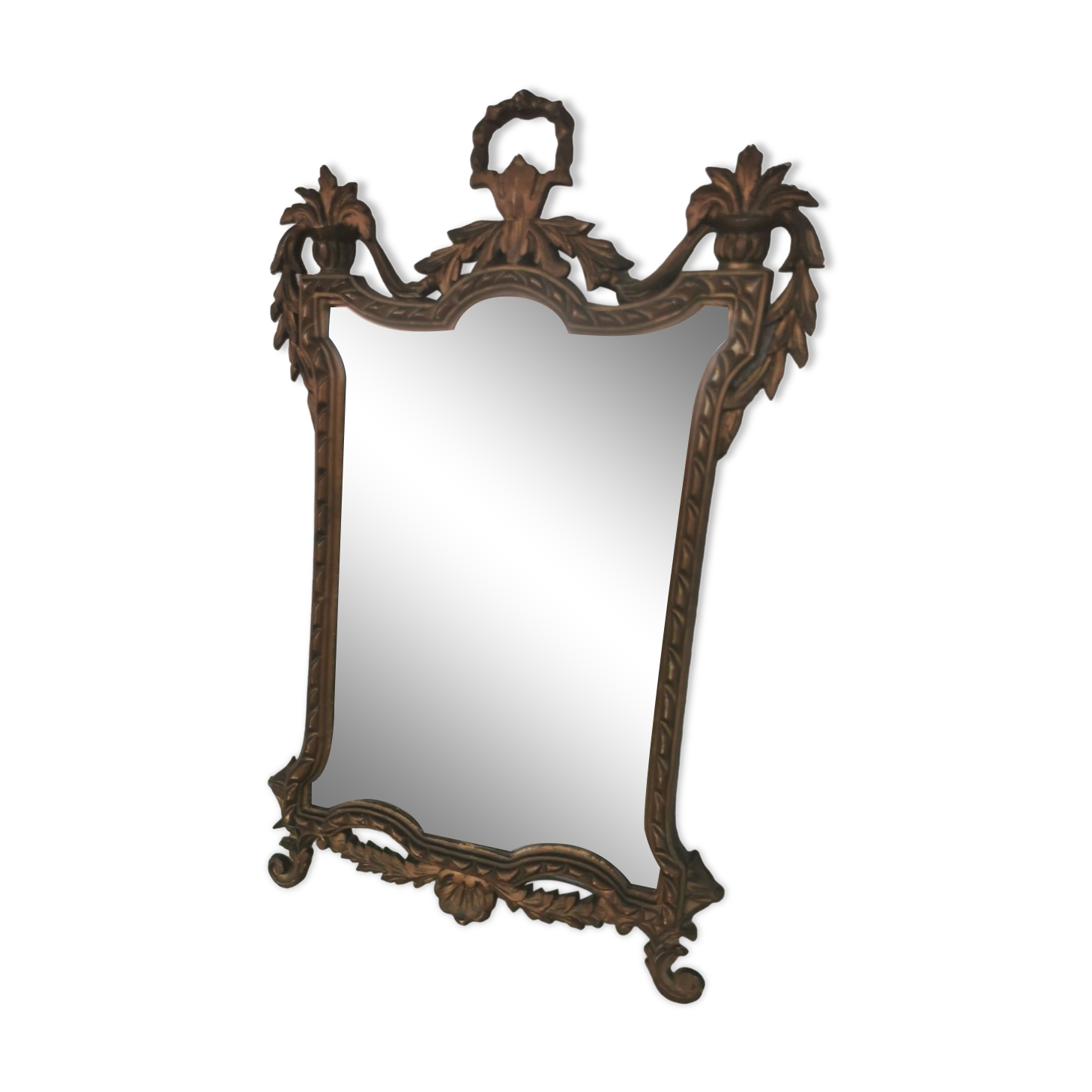 Vintage resin gold mirror
