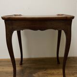Cabaret table in walnut and oak from the end of the 19th century