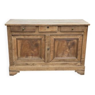 Louis Philippe sideboard renovated in solid oak, 18th century